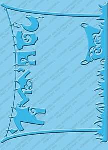 Cuttlebug A2  Embossing  Folder - Clothes on Line