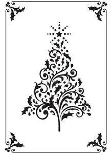 Embossing Folder - Framed Christmas Tree