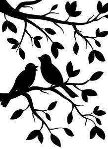 Darice embossing folder - Bird in Branches