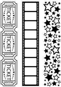 Darice - Embossing Border - Movie Theme