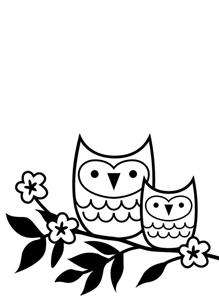 Darice embossing folder - Owls