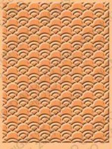 Cuttlebug embossing folder - Fan Background
