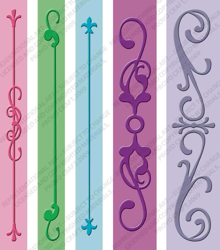 CUTTLEBUG A2 BORDER Embossing Folder: IRON WORKS