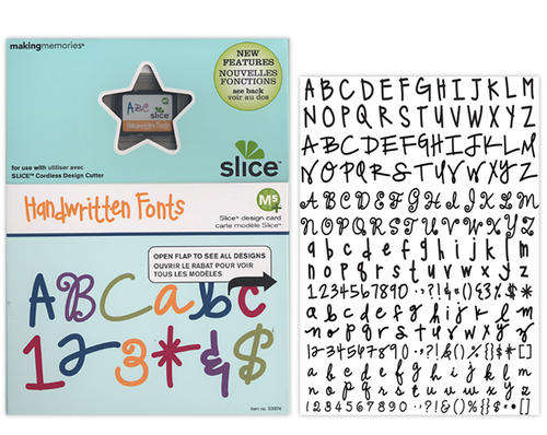 Slice Elite Design Cards - Handwritten Fonts MS