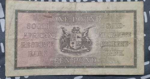 THREE SOUTH AFRICAN ONE POUND NOTES MH DE KOCK AND J POSTMUS