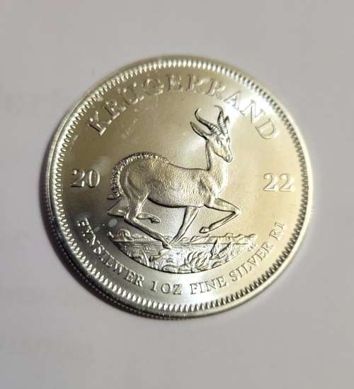 Krugerrand 2022 1oz .999 silver bid on 1 to take all 9