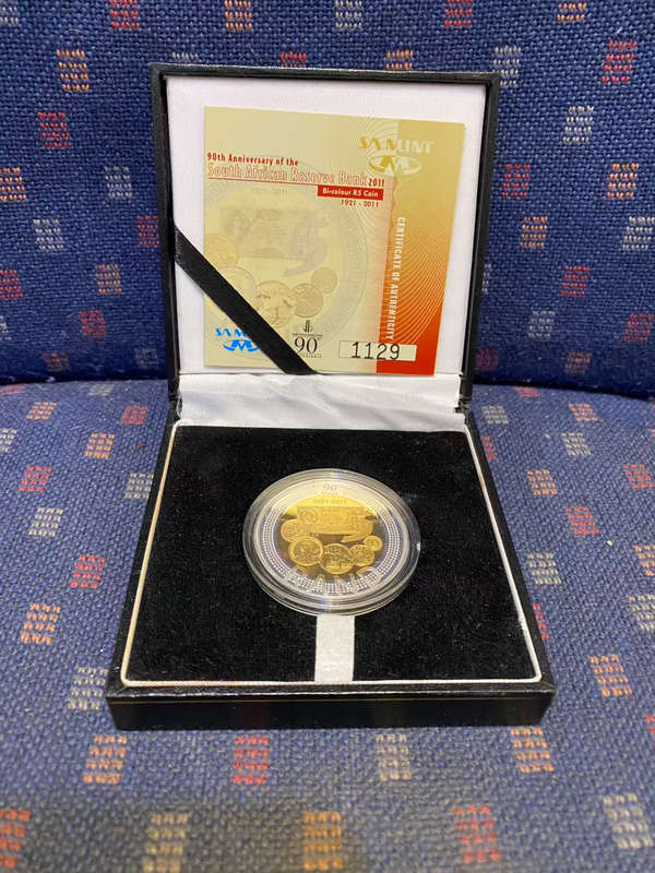 2011 SILVER PROOF R5 CROWN - SARB 90th ANNIVERSARY