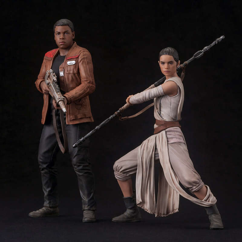 STAR WARS THE FORCE AWAKENS REY & FINN 2 PACK KOTOBUKIYA 1:10 ARTFX STATUE - MAKE ME AN OFFER