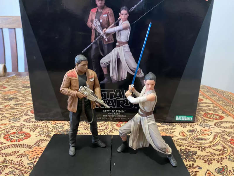 STAR WARS THE FORCE AWAKENS REY & FINN 2 PACK KOTOBUKIYA 1:10 ARTFX STATUE - MAKE ME AN OFFER