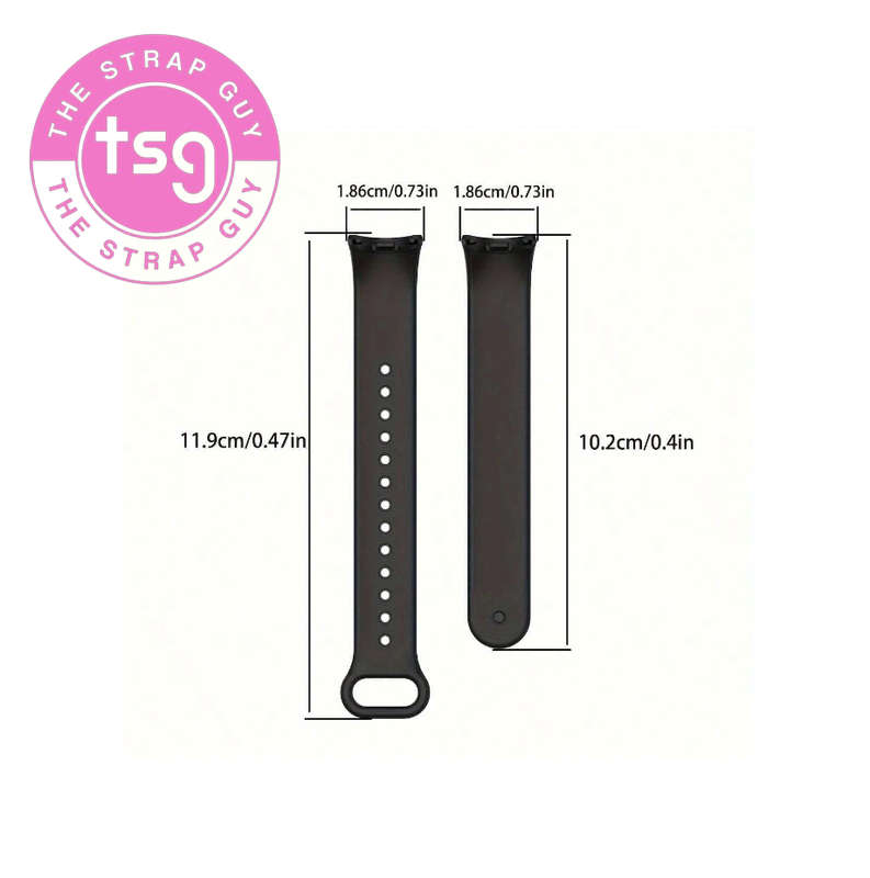 Xiaomi Mi Band 8 silicone straps - 18 colours available - WATCH BODY NOT INCLUDED