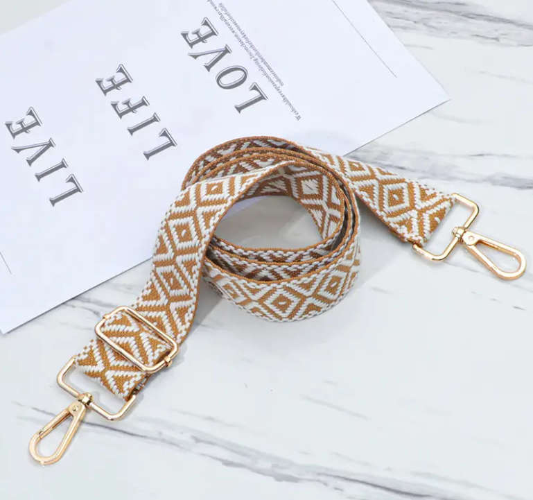Khaki Lattice Bag strap