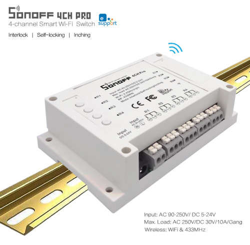 Sonoff 4 Channel PROR2 RF433\WIFI Smart Controller