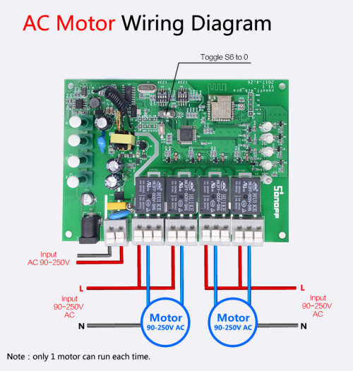 Sonoff 4 Channel PROR2 RF433\WIFI Smart Controller