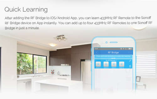 Sonoff RF433WiFi Bridge
