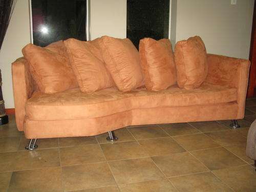 Modern 3 Seater suede couch