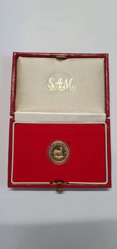 1990 Proof Kruger Coin in box 1/10th ounce