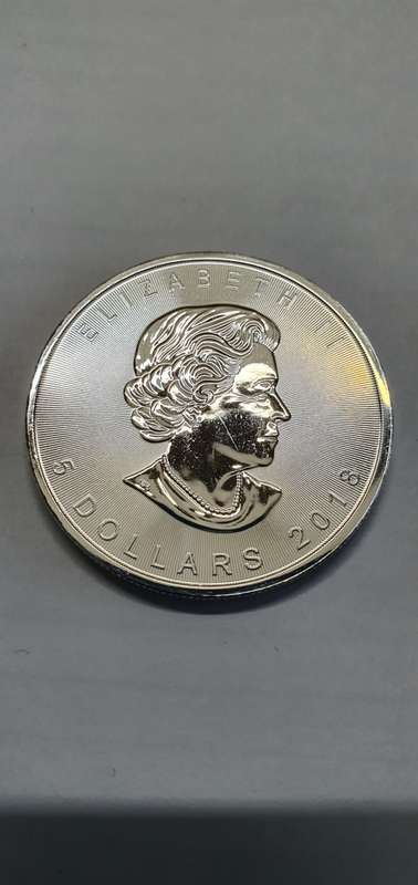1 ounce Canadian Maple pure silver coin