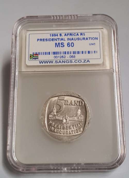 1994   Inauguration R5  MS60  Scarce Grade    "WoW Starting @ R1"