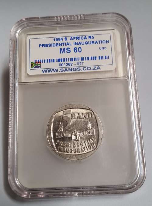 1994 S.Africa Presidential Inauguration R5  MS60    "WoW Starting @ R1"