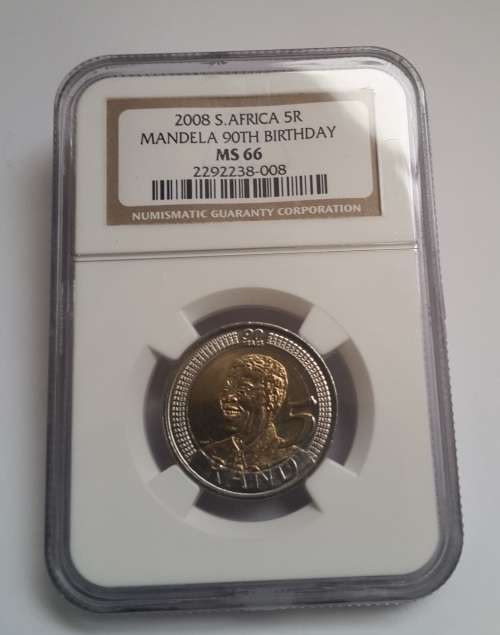 2008 Mandela 90th Birthday R5 MS 66