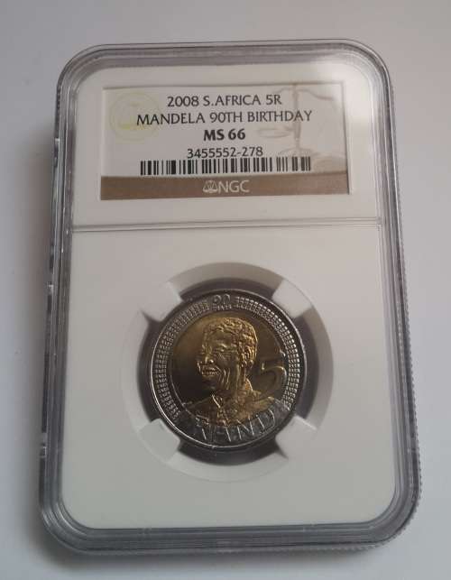 2008 Mandela 90th Birthday R5 MS 66