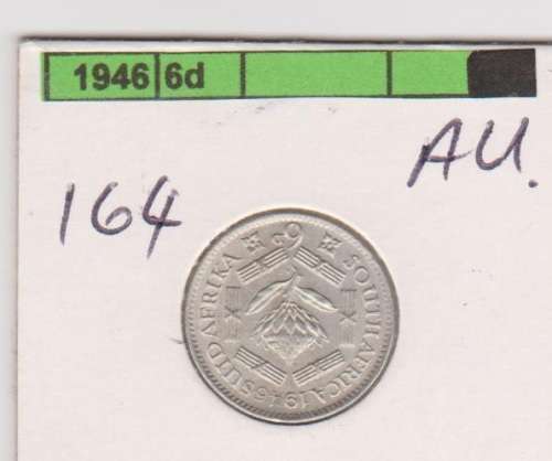 1946 UNION SIXPENCE AU