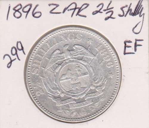 1896 ZAR Two and a Half Shillings  EF    Starting @ R1  WoW