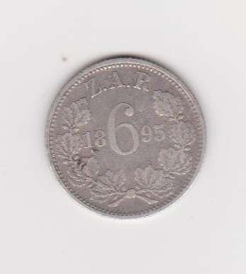 1895 ZAR Sixpence  EF+   Starting @ R1   WoW  Catalog Value EF  R15 000    Z89