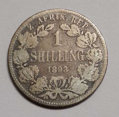 1893 ZAR One Shilling  **SUPER RARE** Crazy R1 Start   ""WoW""    A96