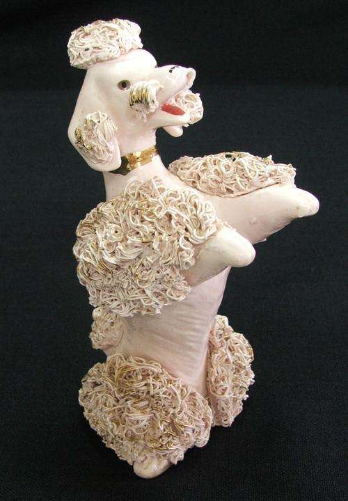 Pink Vintage Begging Spaghetti Poodle - Unmarked