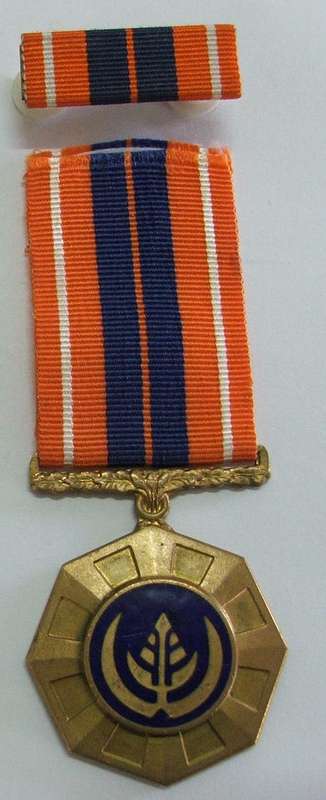 PRO PATRIA FULL SIZE + MEDAL BAR  NO. 163531 FIXED SUSPENDER