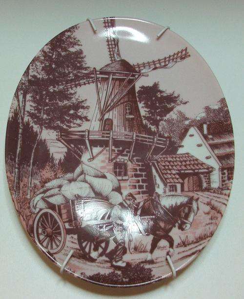 DELFT OLD MASTER SERIES " THE CORN CART" NO CRACKES OR CHIPS SIZE 21.5 CM X 17 CM