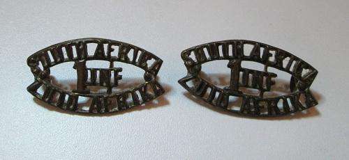 SOUTH AFRICA / ZUID AFRIKA  1 INF. SHOULDER TITLE