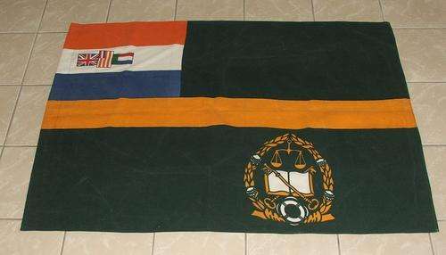 South African Correctional Services Flag ( Please not that this flag was shortened )Size:167 x 120cm