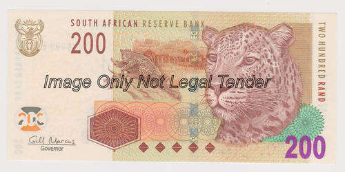 Two Hundred Rand Gill Marcus  AA 2979990 E   UNC  Very Scarce NOTE  ===Low Starting Price===