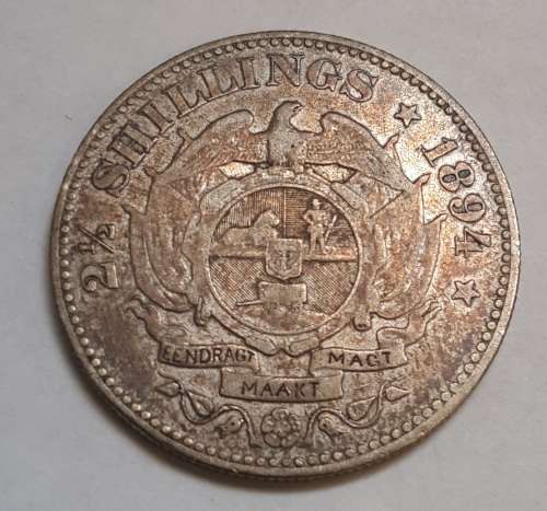 1894 ZAR Two and a Half Shillings    Starting @ R1       Q1