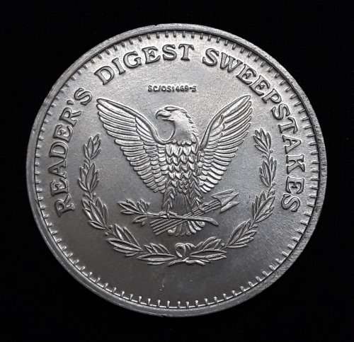 READERS DIGEST SWEEPSTAKES TOKEN     6