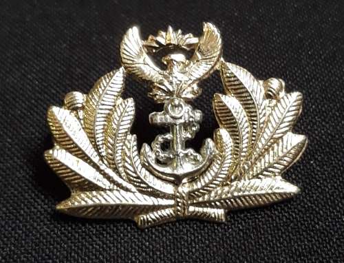 SA Navy Officers Side Cap Badge