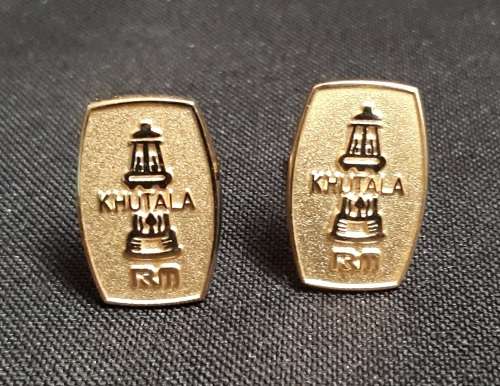 Khutala Coal Mine Cufflinks  Markred PB                    B31
