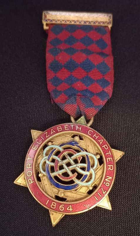 Masonic Medal 1864 Port Elizabeth Chapter No. 711    ` NO PIN`    ` STARTING @ R1 `        F26