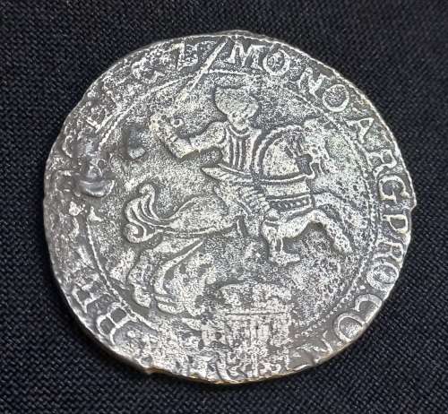 Dutch Silver Rider Coin From 1668 *** Retrieved from Shipwreck Meerensteijn        Y1