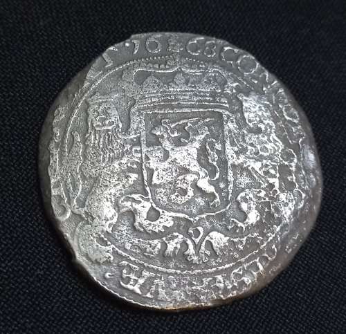 Dutch Silver Rider Coin From 1668 *** Retrieved from Shipwreck Meerensteijn        Y1