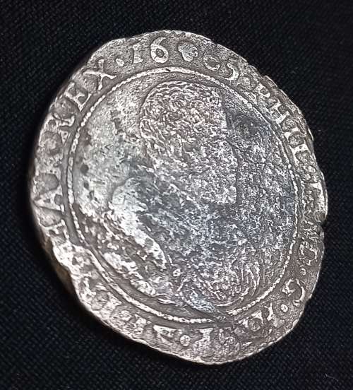 1665 Spanish Netherlands Brabant Ducaton Retrieved from Shipwreck Meerensteijn        Y6