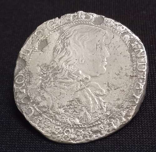 1683 Spanish Netherlands Ducaton  `` RARE DATE ``         Retrieved from Shipwreck Meerensteijn   Y7