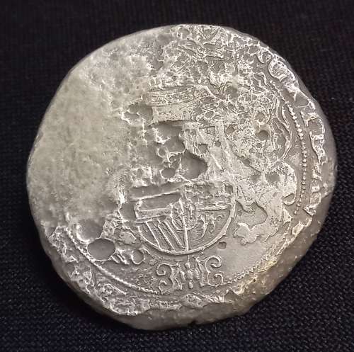1683 Spanish Netherlands Ducaton  `` RARE DATE ``         Retrieved from Shipwreck Meerensteijn   Y7