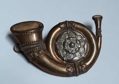 Kings Own Yourkshire Light Infantry Victorian Large Koyli Cap Badge  A6
