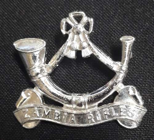 Zambia Rifles Cap Badge With Makers Mark FIRMIN LONDON B`HAM                 A58