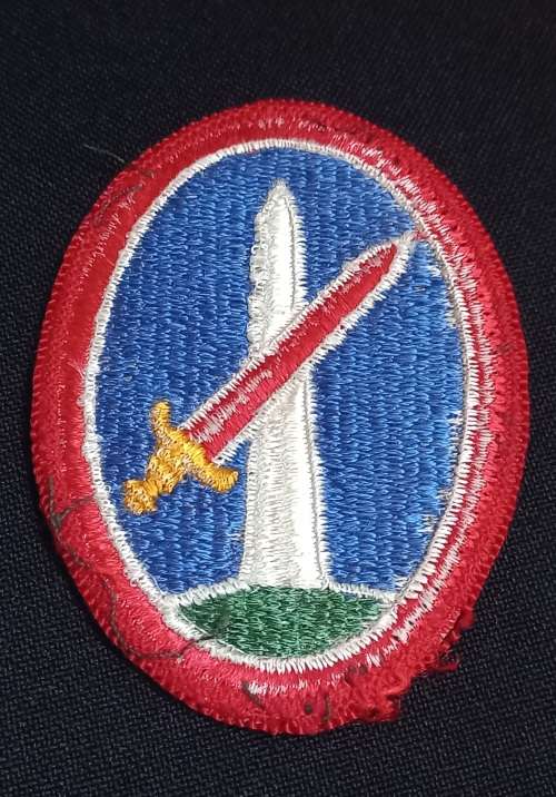 WW2 US. Army Military District Embroidered Badge                  C9