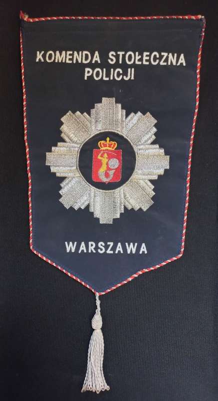 Polish Police Embroidered Badge Both Sides     Size: 40 x 19.5cm          C12