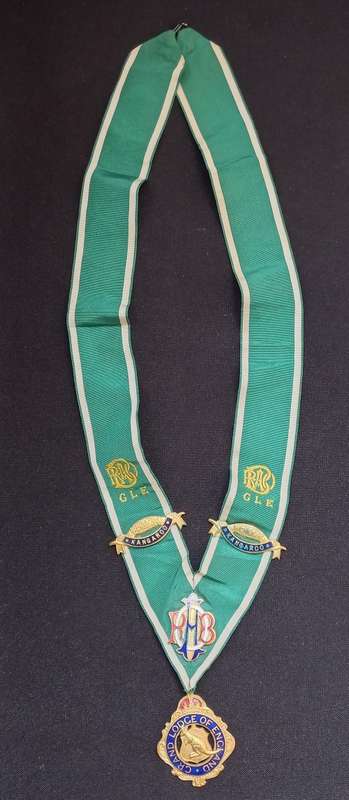 Vintage Enamel RAOB Masonic Collarette Grand Lodge Engaland   `` STUNNING ``     P21